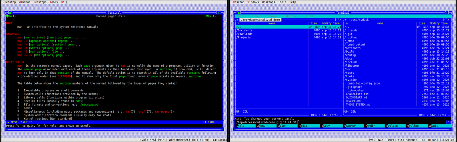 tvdesk screenshot